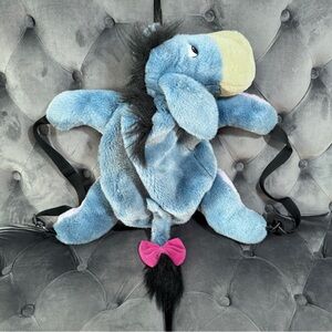 Vintage Disney Eeyore Plush Backpack Disney Store Pooh and Friends